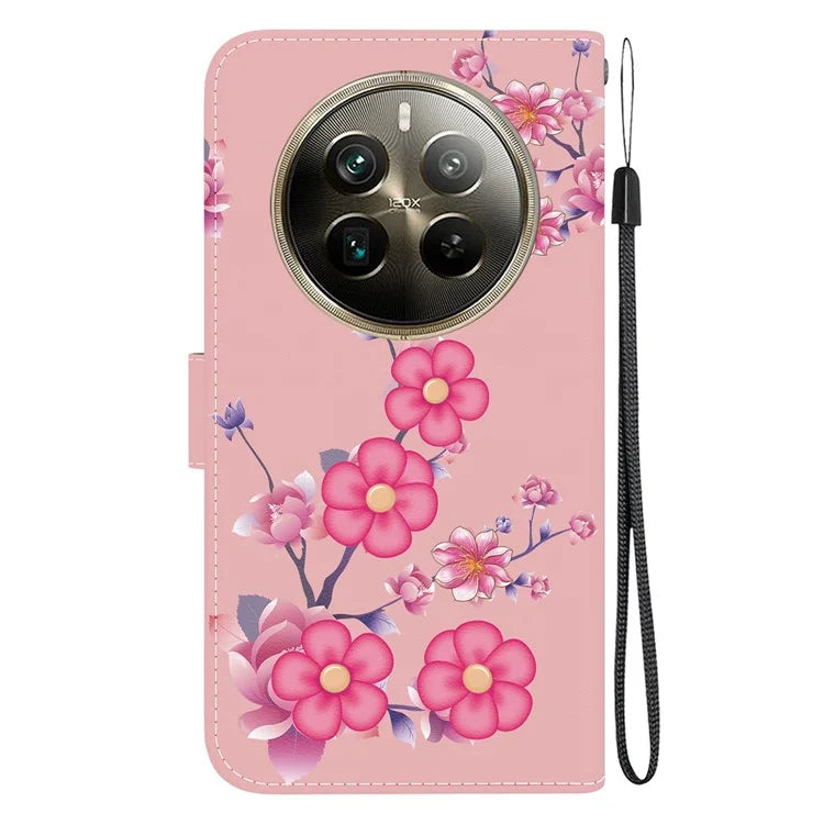 For Realme 12 Pro 5G / 12 Pro+ 5G Case Printed Pattern Wallet Leather Phone Cover