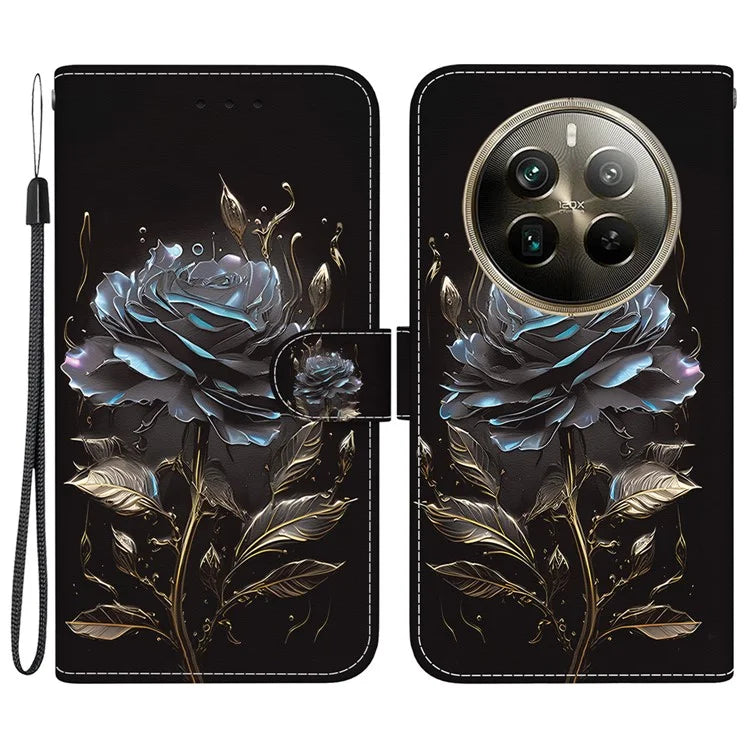 For Realme 12 Pro 5G / 12 Pro+ 5G Case Printed Pattern Wallet Leather Phone Cover