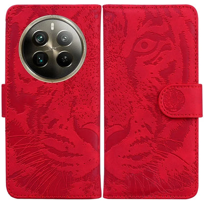 For Realme 12 Pro 5G / 12 Pro+ 5G Case Tiger Pattern PU Leather Wallet Phone Cover