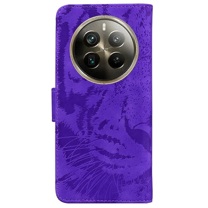 For Realme 12 Pro 5G / 12 Pro+ 5G Case Tiger Pattern PU Leather Wallet Phone Cover