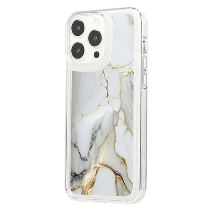 For iPhone 15 Pro Max Case Marble Pattern Soft TPU Airbag Protection Cell Phone Cover