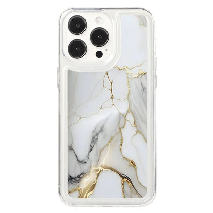 For iPhone 15 Pro Max Case Marble Pattern Soft TPU Airbag Protection Cell Phone Cover