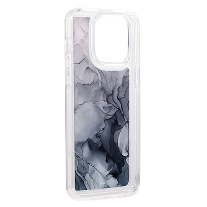 For iPhone 15 Pro Case Marble Pattern TPU Airbag Structure Phone Shell