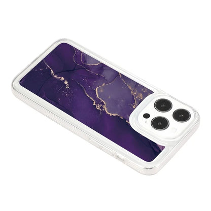 For iPhone 15 Pro Case Marble Pattern TPU Airbag Structure Phone Shell0