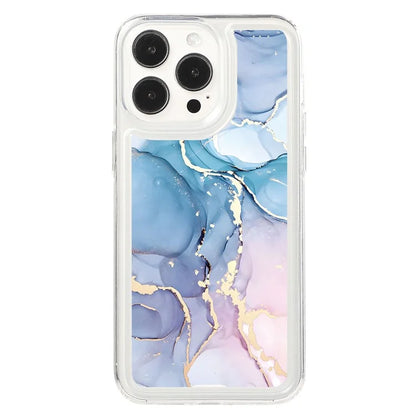 For iPhone 15 Pro Case Marble Pattern TPU Airbag Structure Phone Shell1