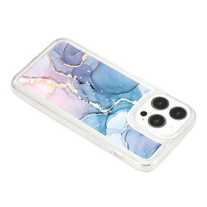 For iPhone 15 Pro Case Marble Pattern TPU Airbag Structure Phone Shell1