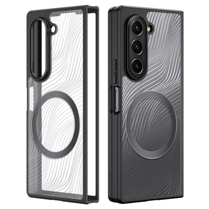 DUX DUCIS Aimo Series for Samsung Galaxy Z Fold6 5G Phone Case Compatible with MagSafe PC+TPU Slim Cover (REACH Certification), Black