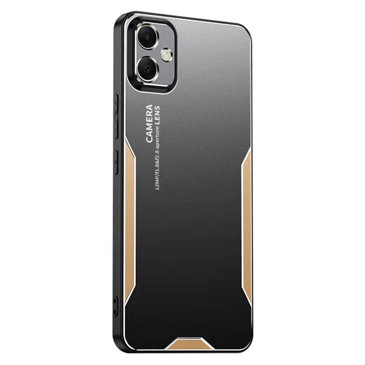 For Samsung Galaxy A05 4G Anti-Scratch Case Aluminum Alloy+TPU+PC Hybrid Phone Cover