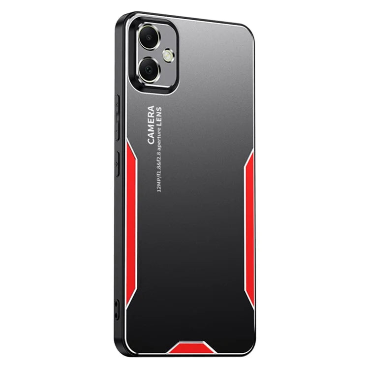 For Samsung Galaxy A05 4G Anti-Scratch Case Aluminum Alloy+TPU+PC Hybrid Phone Cover