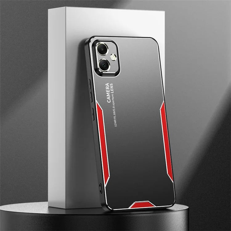 For Samsung Galaxy A05 4G Anti-Scratch Case Aluminum Alloy+TPU+PC Hybrid Phone Cover