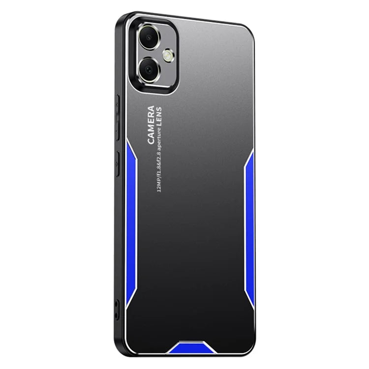 For Samsung Galaxy A05 4G Anti-Scratch Case Aluminum Alloy+TPU+PC Hybrid Phone Cover