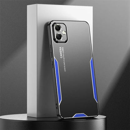 For Samsung Galaxy A05 4G Anti-Scratch Case Aluminum Alloy+TPU+PC Hybrid Phone Cover