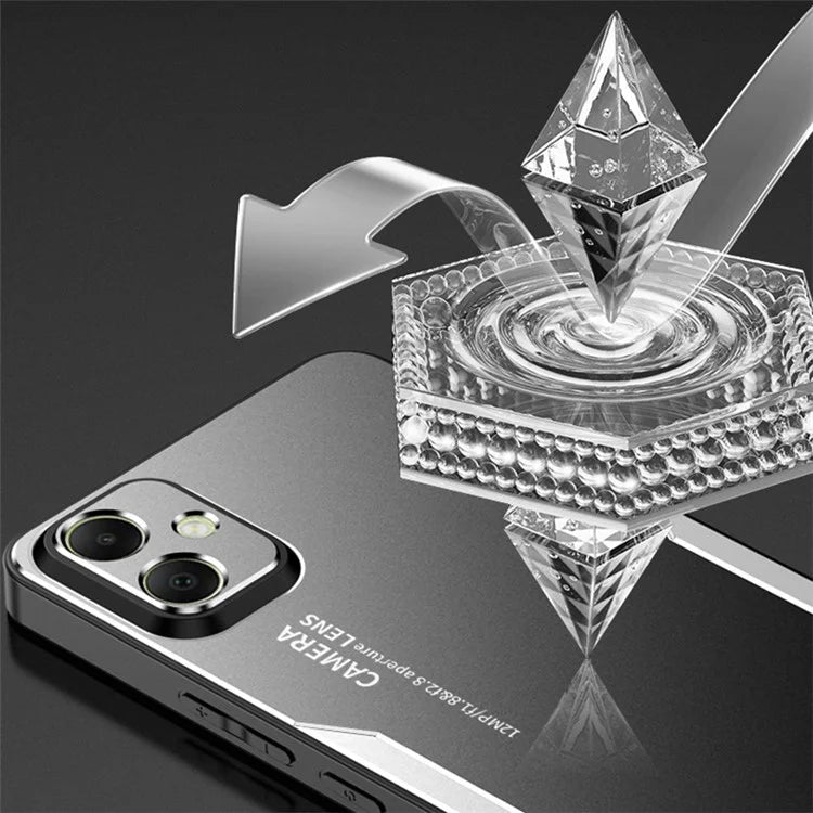 For Samsung Galaxy A05 4G Anti-Scratch Case Aluminum Alloy+TPU+PC Hybrid Phone Cover