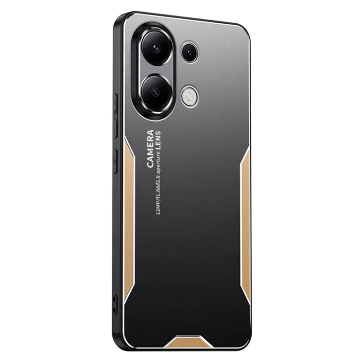 For Xiaomi Redmi Note 13 4G Drop Protection Phone Case Slim-Fit Aluminum Alloy+TPU+PC Shell