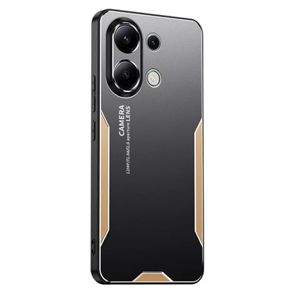 For Xiaomi Redmi Note 13 4G Drop Protection Phone Case Slim-Fit Aluminum Alloy+TPU+PC Shell