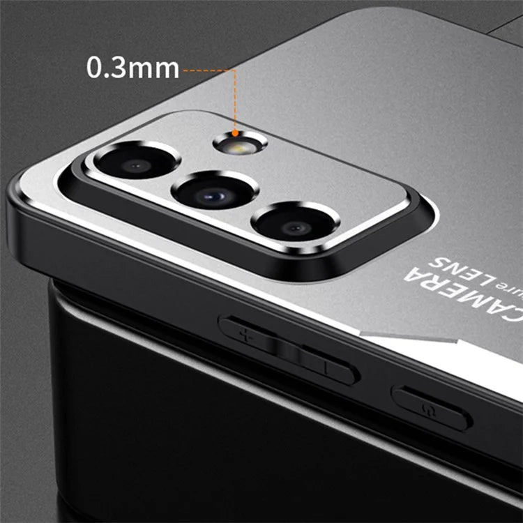 For Samsung Galaxy A35 5G Shockproof Case Aluminum Alloy+TPU+PC Hybrid Phone Cover