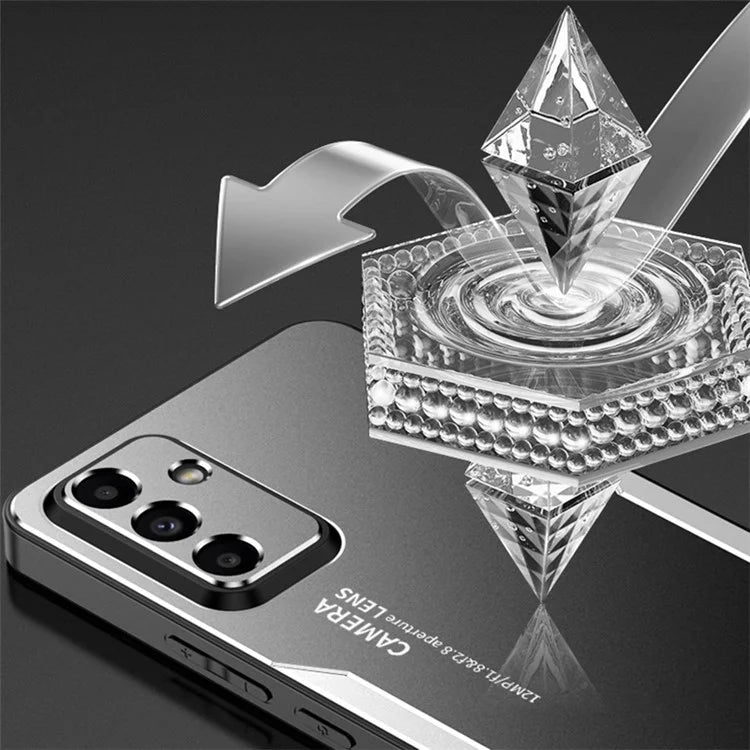 For Samsung Galaxy A35 5G Shockproof Case Aluminum Alloy+TPU+PC Hybrid Phone Cover