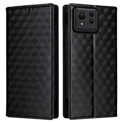 For Asus Zenfone 11 Ultra 5G Leather Wallet Case Rhombus Imprinted Protective Phone Cover