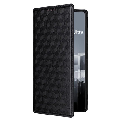 For Asus Zenfone 11 Ultra 5G Leather Wallet Case Rhombus Imprinted Protective Phone Cover