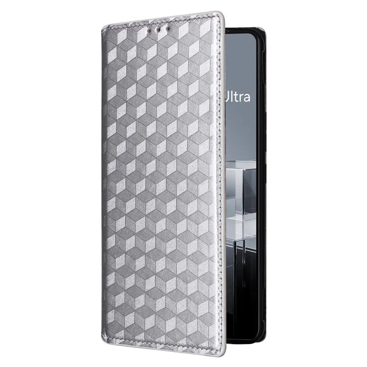 For Asus Zenfone 11 Ultra 5G Leather Wallet Case Rhombus Imprinted Protective Phone Cover