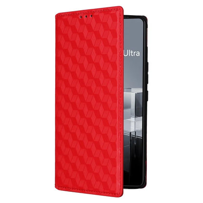For Asus Zenfone 11 Ultra 5G Leather Wallet Case Rhombus Imprinted Protective Phone Cover