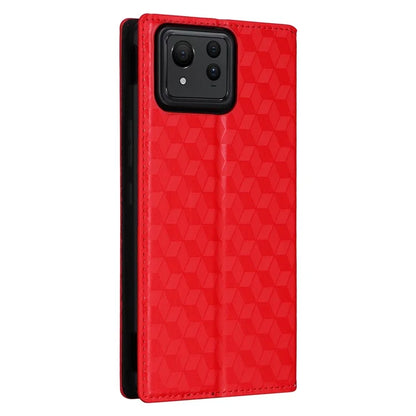 For Asus Zenfone 11 Ultra 5G Leather Wallet Case Rhombus Imprinted Protective Phone Cover