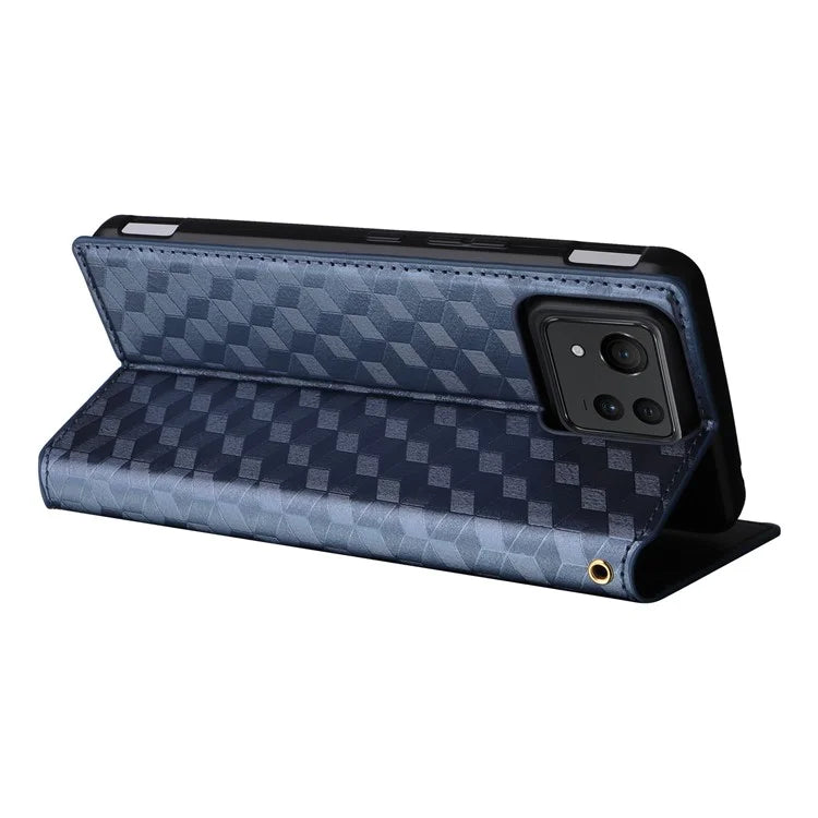 For Asus Zenfone 11 Ultra 5G Leather Wallet Case Rhombus Imprinted Protective Phone Cover
