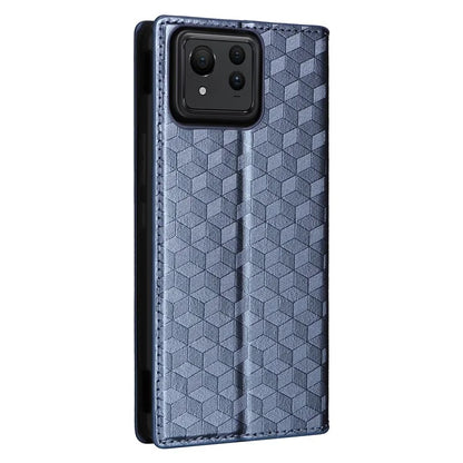 For Asus Zenfone 11 Ultra 5G Leather Wallet Case Rhombus Imprinted Protective Phone Cover