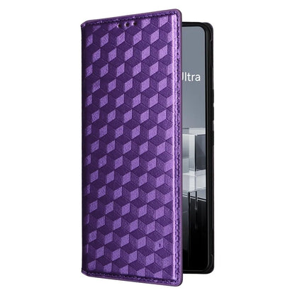 For Asus Zenfone 11 Ultra 5G Leather Wallet Case Rhombus Imprinted Protective Phone Cover