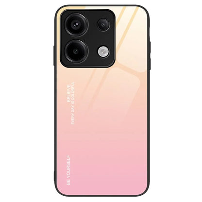 For Xiaomi Redmi Note 13 Pro 5G / Poco X6 5G Case Gradient Tempered Glass+PC+TPU Phone Cover
