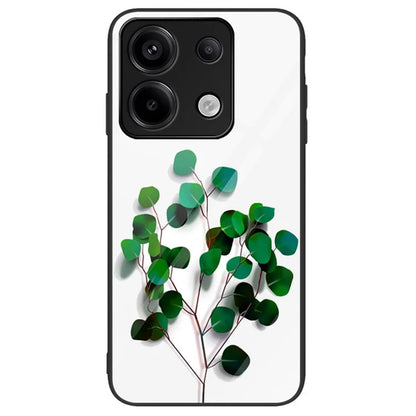Phone Case for Xiaomi Redmi Note 13 Pro 5G / Poco X6 5G Cover Pattern Printing Tempered Glass+PC+TPU Shell