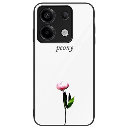 Phone Case for Xiaomi Redmi Note 13 Pro 5G / Poco X6 5G Cover Pattern Printing Tempered Glass+PC+TPU Shell