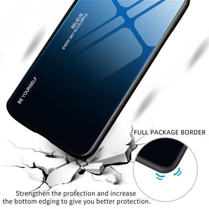 For Xiaomi Redmi Note 13 Pro 4G / Poco M6 Pro 4G Cell Phone Case Tempered Glass+PC+TPU Gradient Cover