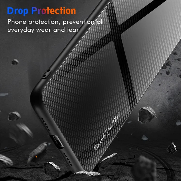 For Xiaomi Redmi Note 13 Pro 4G / Poco M6 Pro 4G Shockproof Case Tempered Glass+TPU Phone Cover