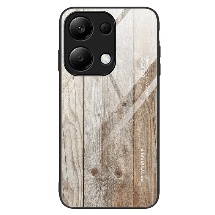 For Xiaomi Redmi Note 13 Pro 4G / Poco M6 Pro 4G Cell Phone Cases Anti-drop Tempered Glass+TPU Cover