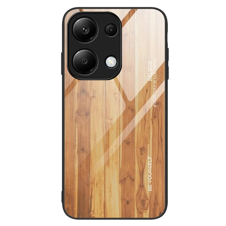 For Xiaomi Redmi Note 13 Pro 4G / Poco M6 Pro 4G Cell Phone Cases Anti-drop Tempered Glass+TPU Cover