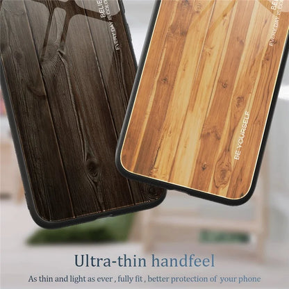 For Xiaomi Redmi Note 13 Pro 4G / Poco M6 Pro 4G Cell Phone Cases Anti-drop Tempered Glass+TPU Cover