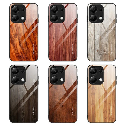 For Xiaomi Redmi Note 13 Pro 4G / Poco M6 Pro 4G Cell Phone Cases Anti-drop Tempered Glass+TPU Cover