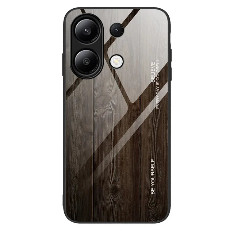 For Xiaomi Redmi Note 13 4G Case Tempered Glass+TPU Hybrid Phone Cover