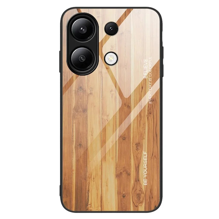 For Xiaomi Redmi Note 13 4G Case Tempered Glass+TPU Hybrid Phone Cover