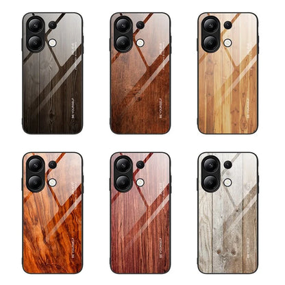 For Xiaomi Redmi Note 13 4G Case Tempered Glass+TPU Hybrid Phone Cover