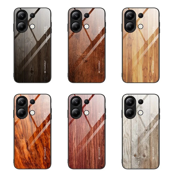 For Xiaomi Redmi Note 13 4G Case Tempered Glass+TPU Hybrid Phone Cover
