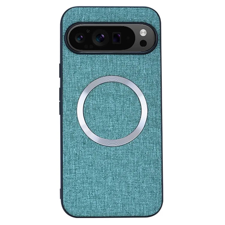 For Google Pixel 9 Case Soft TPU Cloth Texture Magnetic Phone Cover