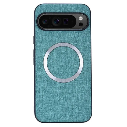 For Google Pixel 9 Case Soft TPU Cloth Texture Magnetic Phone Cover