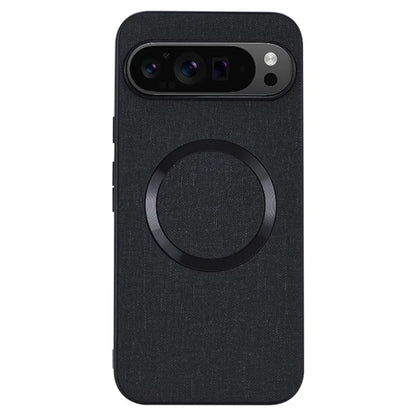 For Google Pixel 9 Case Soft TPU Cloth Texture Magnetic Phone Cover