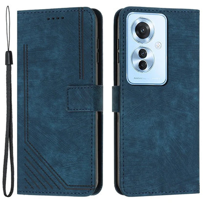For Oppo Reno11 F 5G / F25 Pro 5G Case Skin Touch Feeling Flip Stand Phone Cover