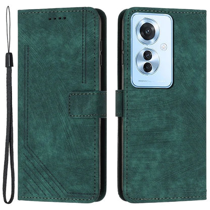 For Oppo Reno11 F 5G / F25 Pro 5G Case Skin Touch Feeling Flip Stand Phone Cover