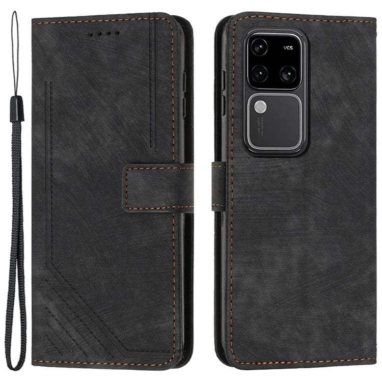 Shockproof Case for vivo S18 5G / S18 Pro 5G / V30 5G / V30 Pro 5G Shell Lines Imprinted Phone Cover