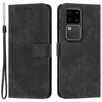 Shockproof Case for vivo S18 5G / S18 Pro 5G / V30 5G / V30 Pro 5G Shell Lines Imprinted Phone Cover