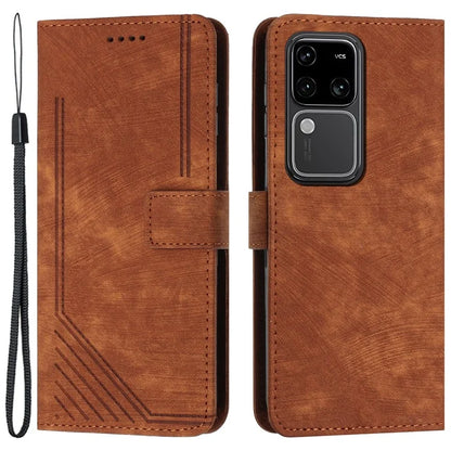 Shockproof Case for vivo S18 5G / S18 Pro 5G / V30 5G / V30 Pro 5G Shell Lines Imprinted Phone Cover